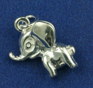STG (Sterling Silver) Charm  -  Elephant 1