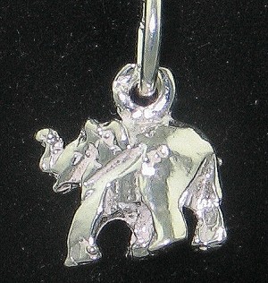 STG (Sterling Silver) Charm  -  Elephant (small) 1